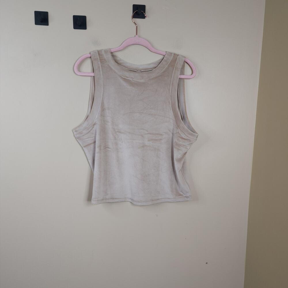SKIMS Women’s Velour Crew neck Tank Top in Honey Size 2X